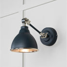 Hammered Nickel Brindley Wall Light in Soot | From The Anvil - Wall Lights - From The Anvil - Yester Home