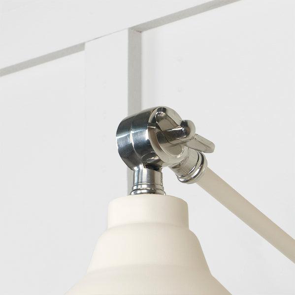 Hammered Nickel Brindley Wall Light in Teasel | From The Anvil-Wall Lights-Yester Home