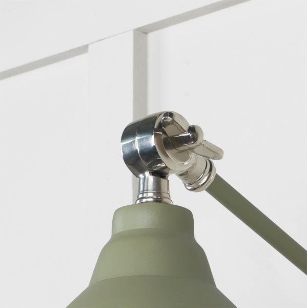 Hammered Nickel Brindley Wall Light in Tump | From The Anvil-Wall Lights-Yester Home
