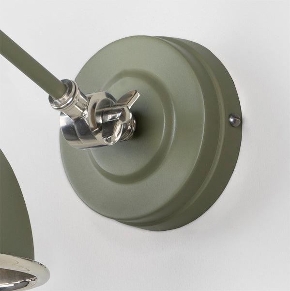 Hammered Nickel Brindley Wall Light in Tump | From The Anvil-Wall Lights-Yester Home