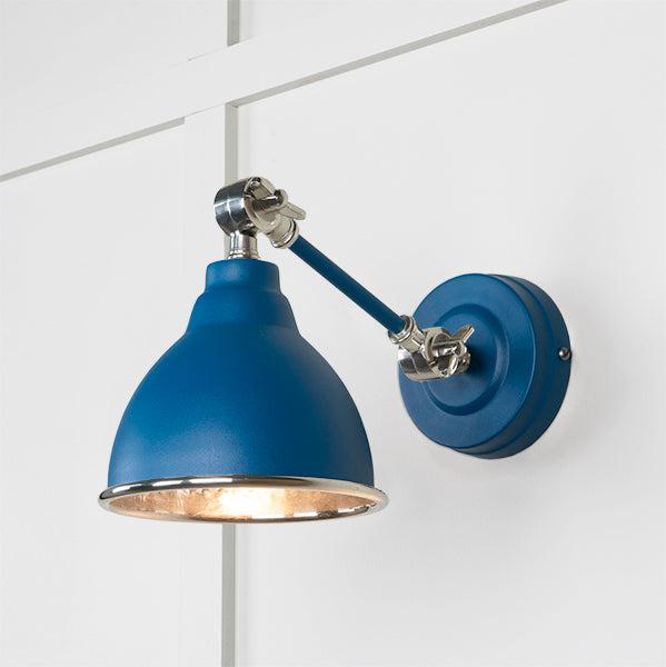 Hammered Nickel Brindley Wall Light in Upstream | From The Anvil-Wall Lights-Yester Home