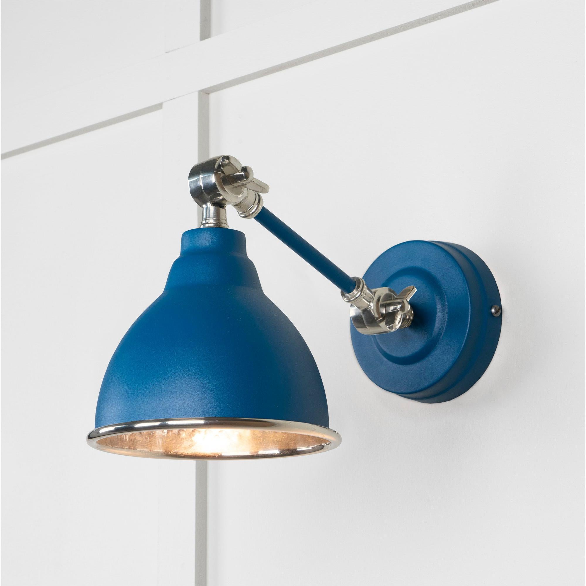 Hammered Nickel Brindley Wall Light in Upstream | From The Anvil - Wall Lights - From The Anvil - Yester Home
