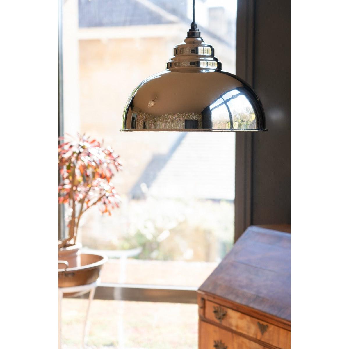Hammered Nickel Harborne Pendant | From The Anvil-Harborne-Yester Home