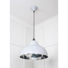 Hammered Nickel Harborne Pendant in Birch | From The Anvil-Harborne-Yester Home