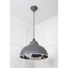 Hammered Nickel Harborne Pendant in Bluff | From The Anvil-Harborne-Yester Home