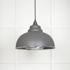 Hammered Nickel Harborne Pendant in Bluff | From The Anvil - Harborne - From The Anvil - Yester Home