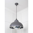 Hammered Nickel Harborne Pendant in Bluff | From The Anvil-Harborne-Yester Home