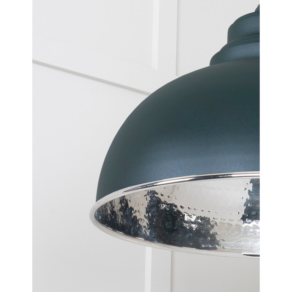 Hammered Nickel Harborne Pendant in Dingle | From The Anvil