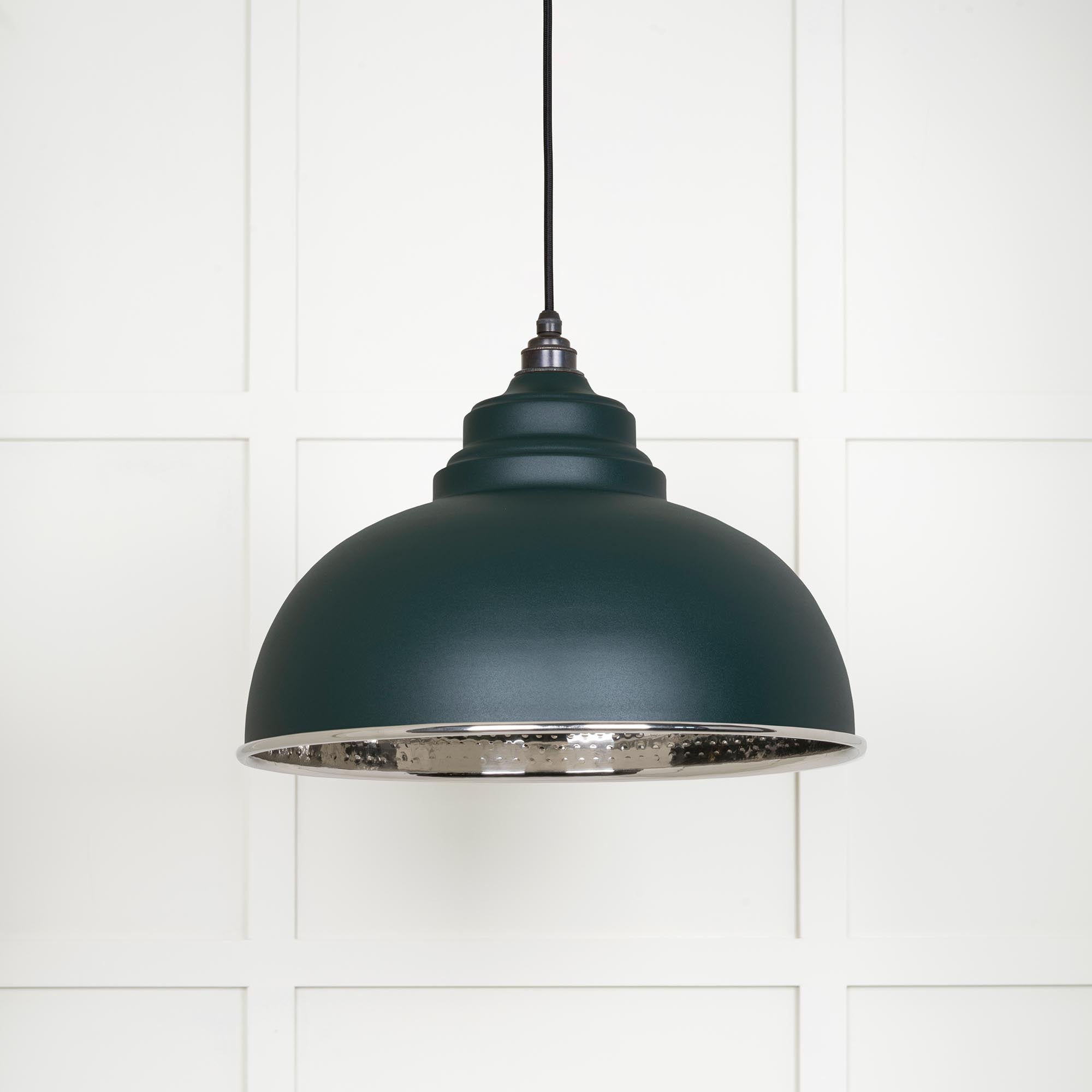 Hammered Nickel Harborne Pendant in Dingle | From The Anvil - Harborne - From The Anvil - Yester Home