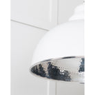 Hammered Nickel Harborne Pendant in Flock | From The Anvil - Harborne - From The Anvil - Yester Home
