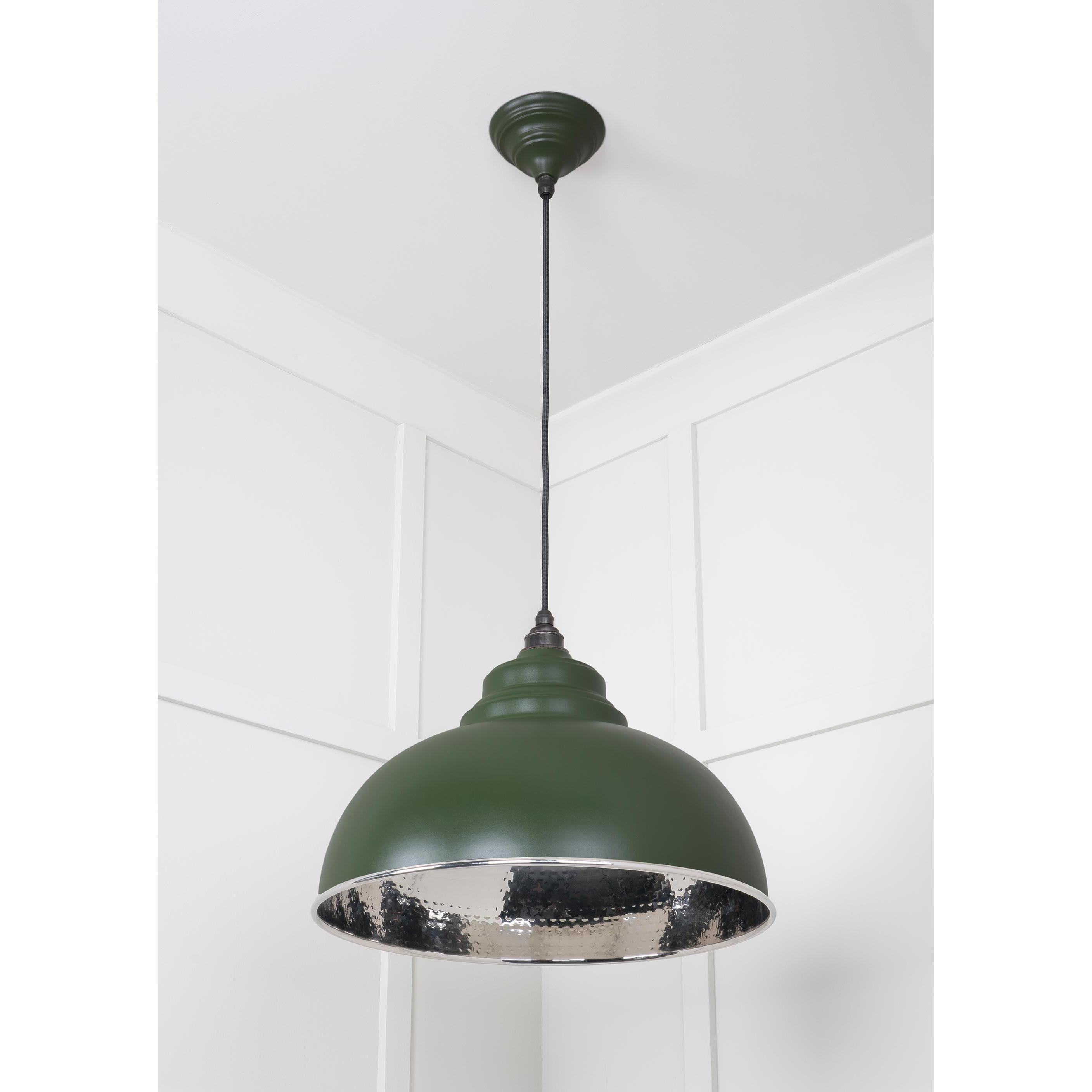 Hammered Nickel Harborne Pendant in Heath | From The Anvil - Harborne - From The Anvil - Yester Home