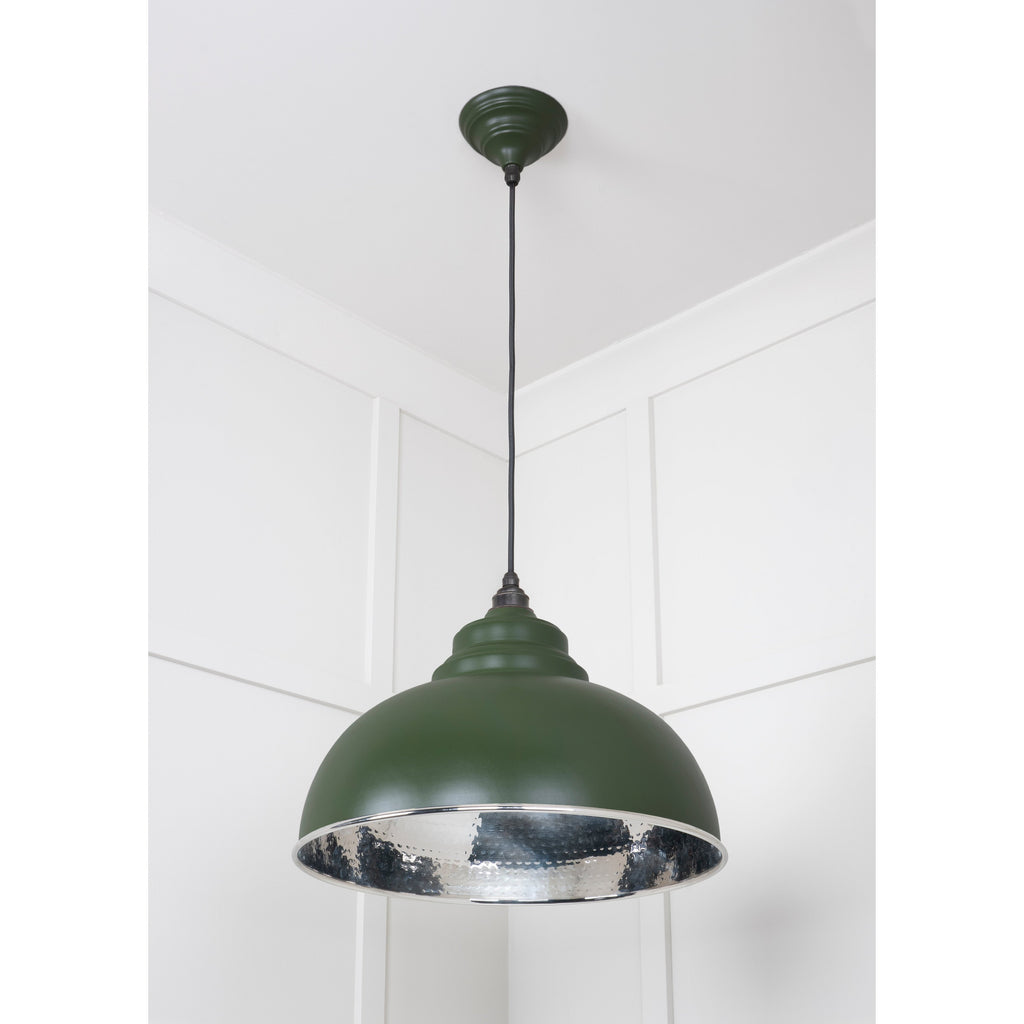 Hammered Nickel Harborne Pendant in Heath | From The Anvil-Harborne-Yester Home