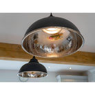 Hammered Nickel Harborne Pendant in Slate | From The Anvil-Harborne-Yester Home