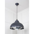 Hammered Nickel Harborne Pendant in Slate | From The Anvil-Harborne-Yester Home