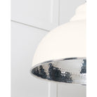 Hammered Nickel Harborne Pendant in Teasel | From The Anvil-Harborne-Yester Home