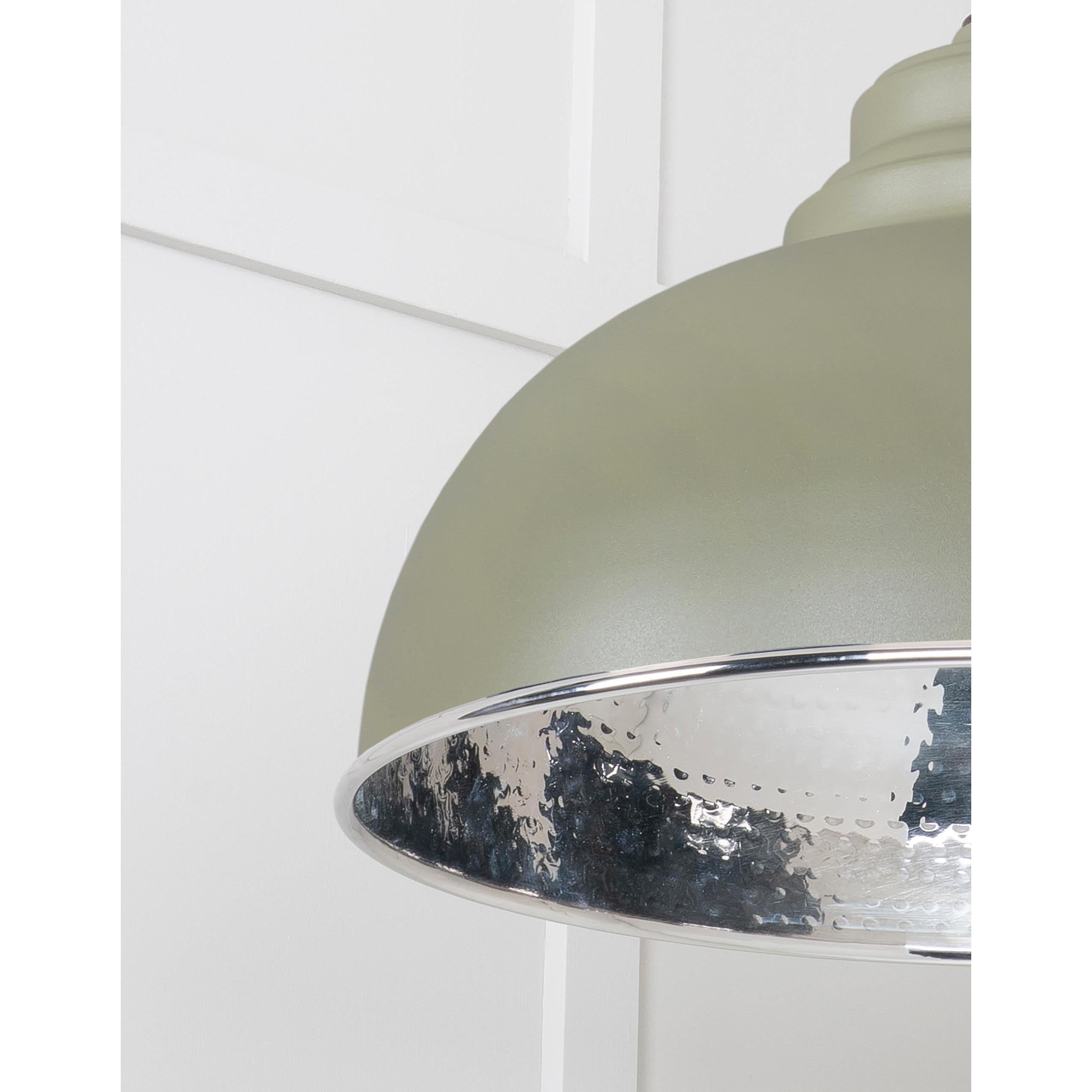 Hammered Nickel Harborne Pendant in Tump | From The Anvil - Harborne - From The Anvil - Yester Home