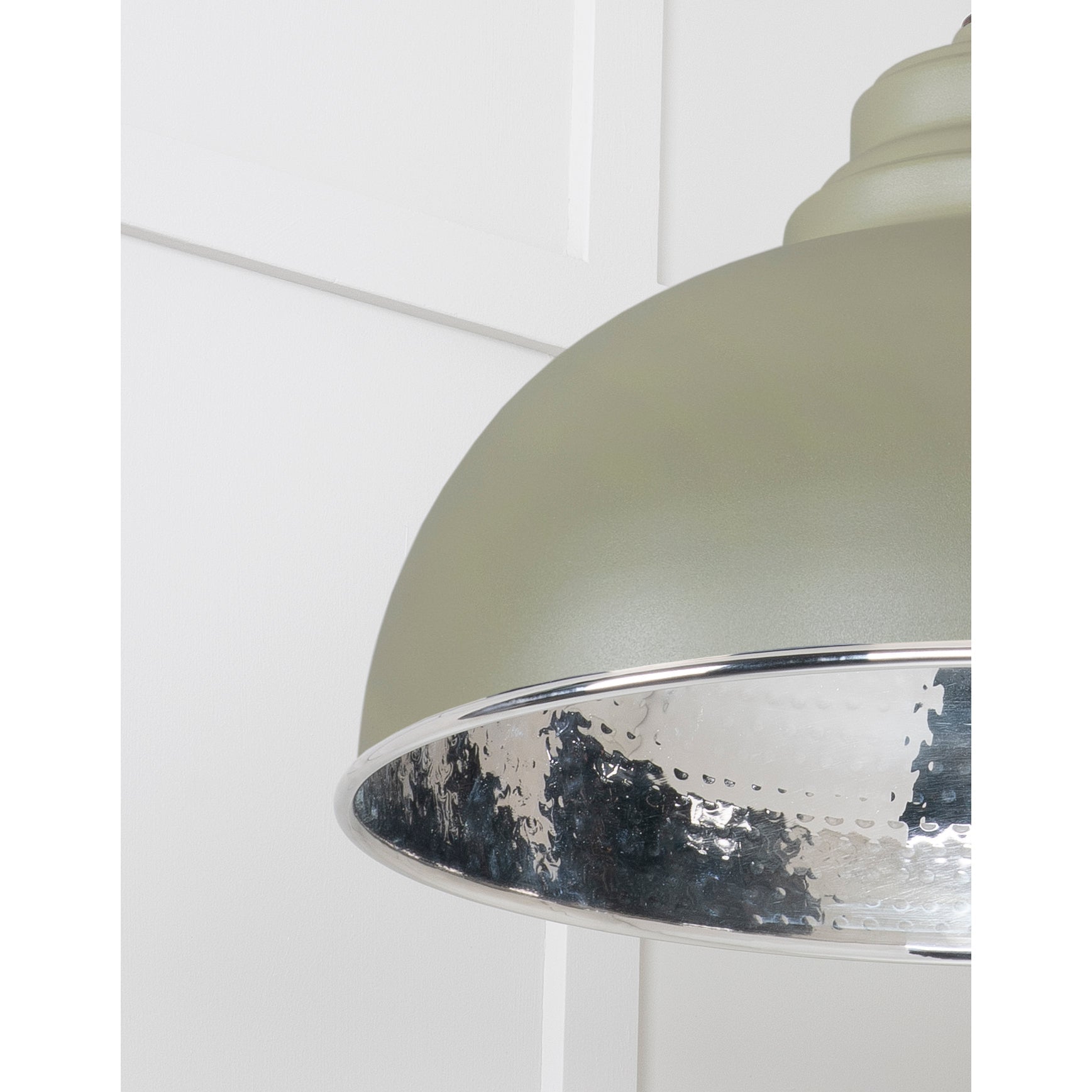 Hammered Nickel Harborne Pendant in Tump | From The Anvil-Harborne-Yester Home