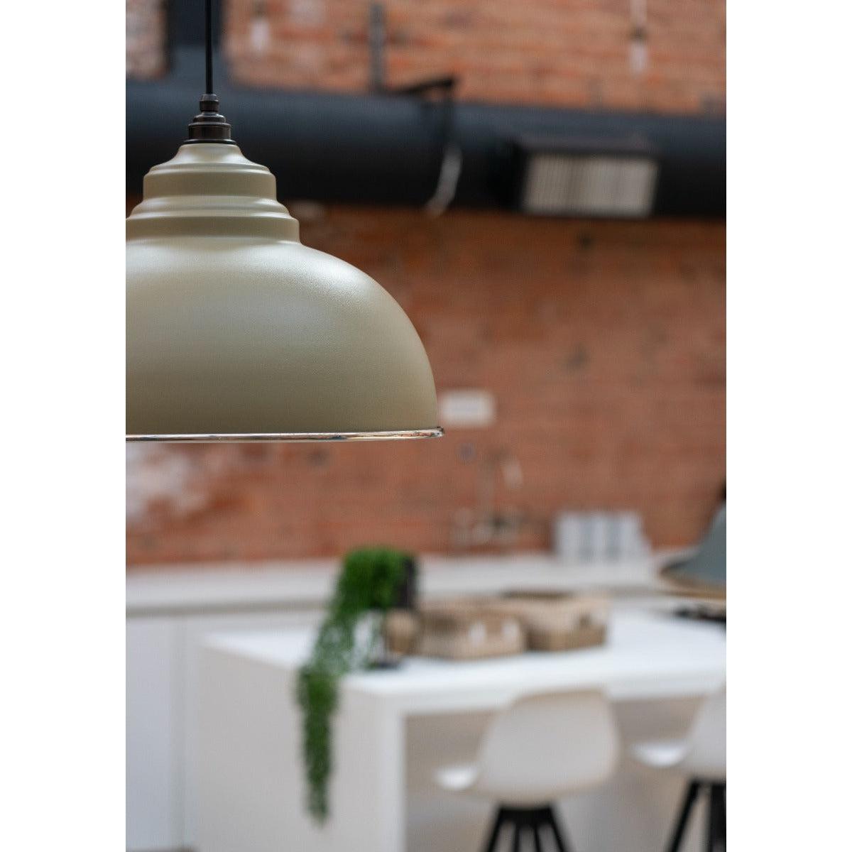 Hammered Nickel Harborne Pendant in Tump | From The Anvil-Harborne-Yester Home