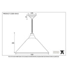 Hammered Nickel Hockley Pendant | From The Anvil-Hockley-Yester Home