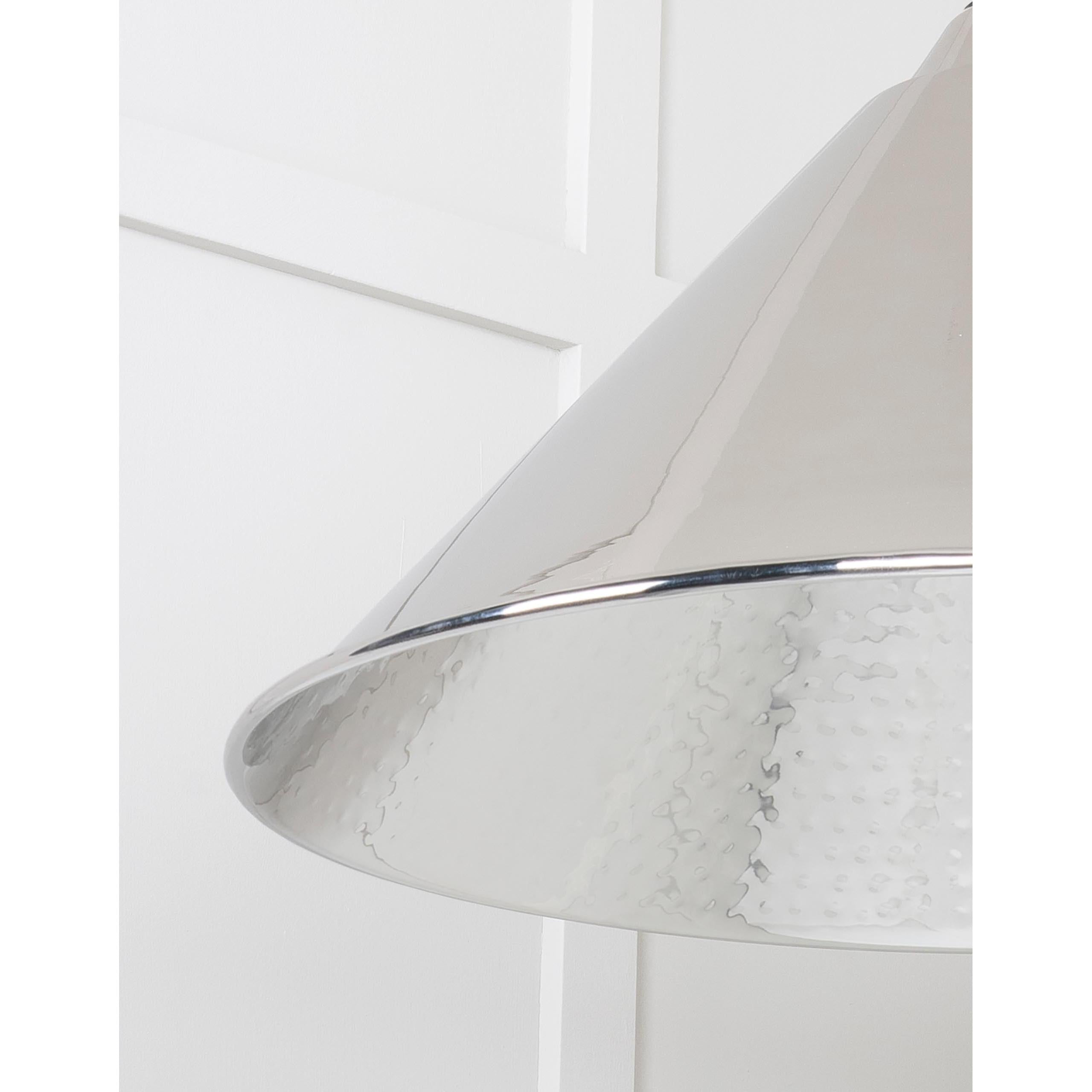 Hammered Nickel Hockley Pendant | From The Anvil - Hockley - From The Anvil - Yester Home
