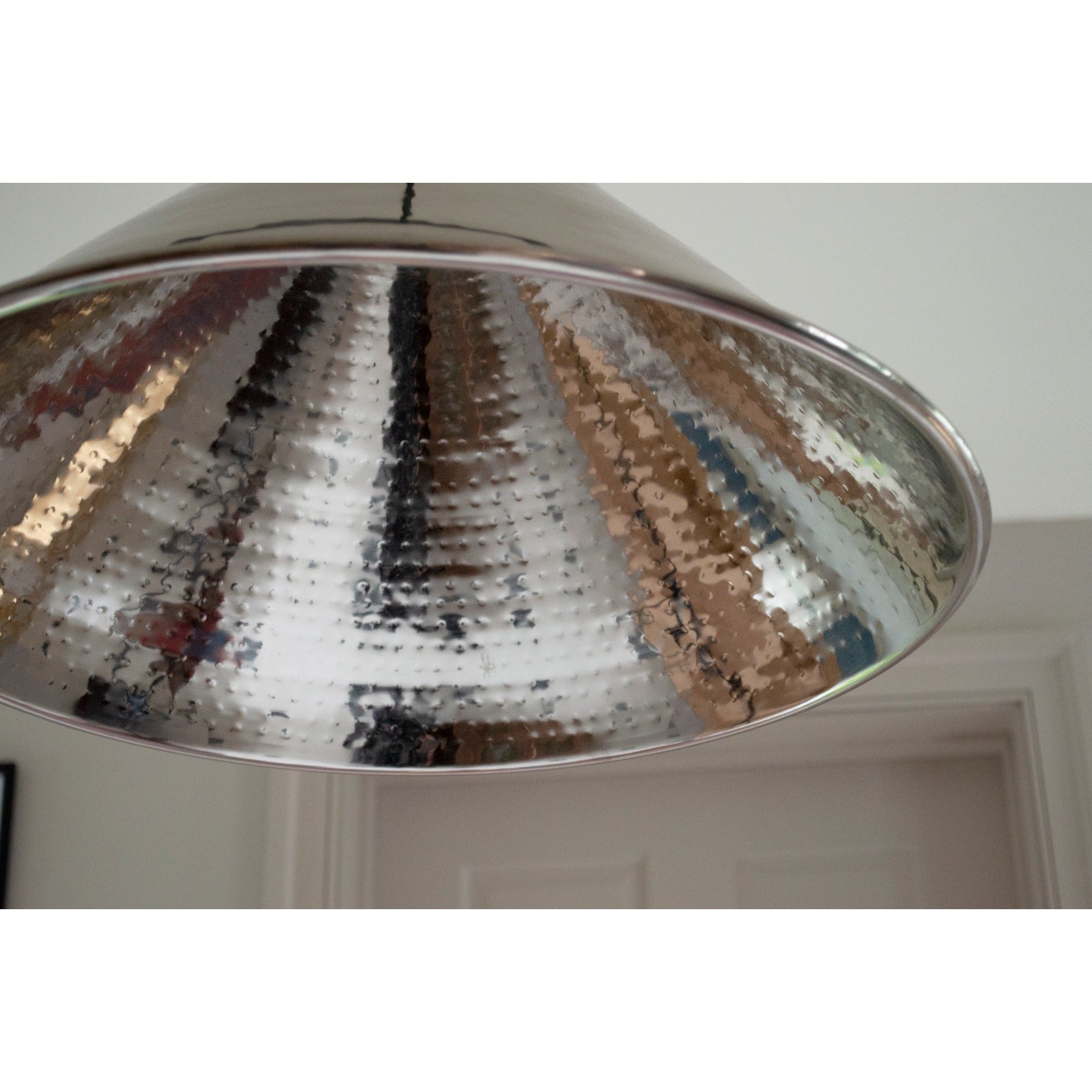 Hammered Nickel Hockley Pendant | From The Anvil-Hockley-Yester Home