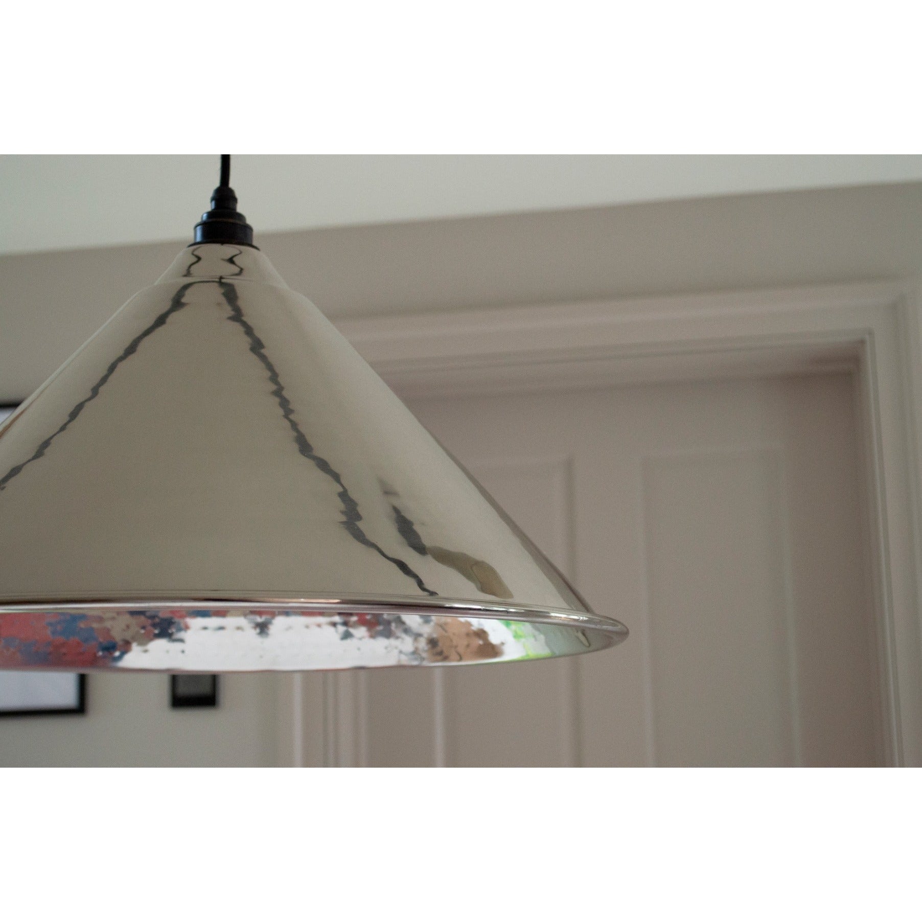 Hammered Nickel Hockley Pendant | From The Anvil-Hockley-Yester Home