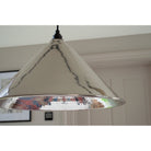 Hammered Nickel Hockley Pendant | From The Anvil-Hockley-Yester Home