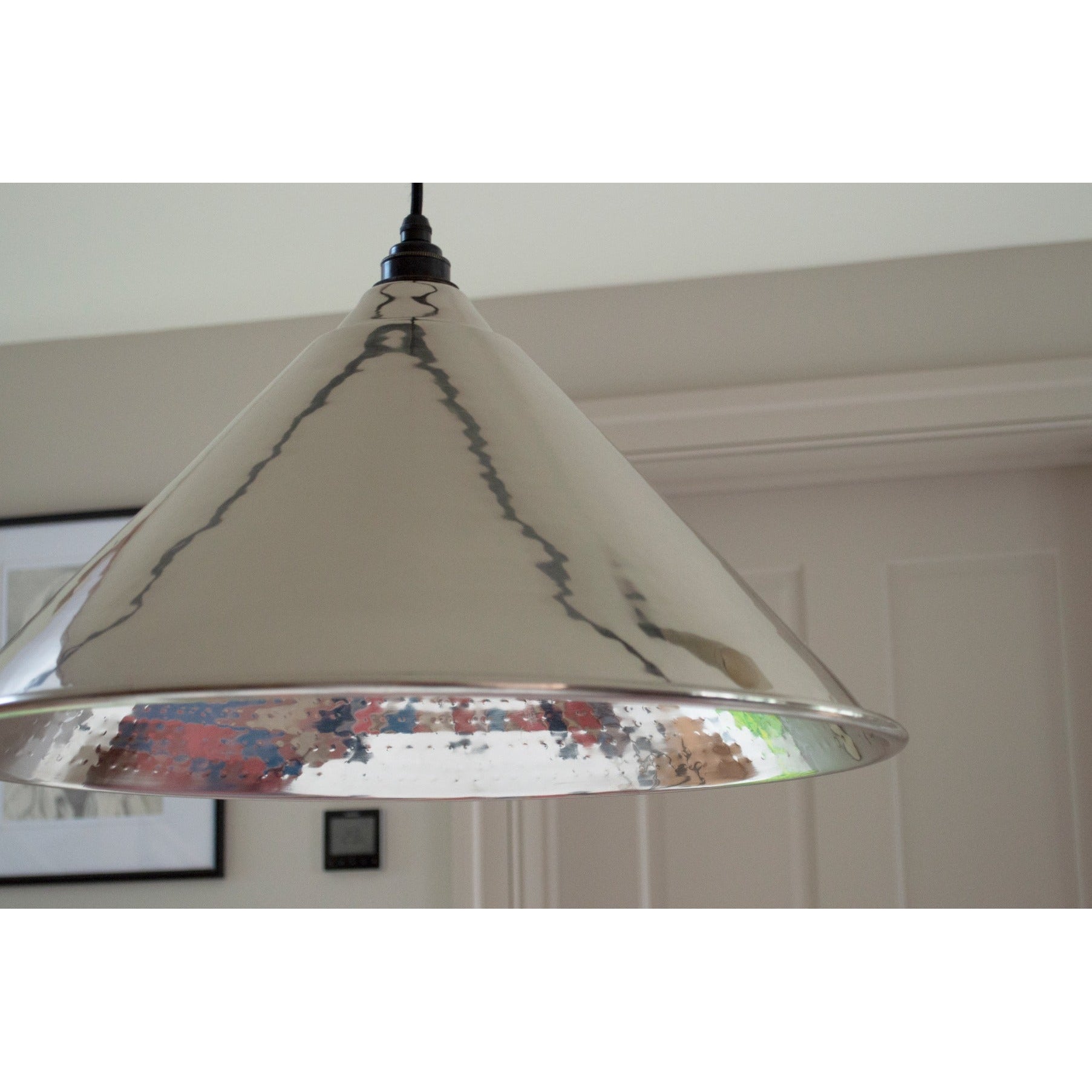 Hammered Nickel Hockley Pendant | From The Anvil-Hockley-Yester Home