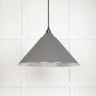 Hammered Nickel Hockley Pendant in Bluff | From The Anvil - Hockley - From The Anvil - Yester Home