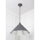 Hammered Nickel Hockley Pendant in Bluff | From The Anvil - Hockley - From The Anvil - Yester Home