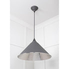 Hammered Nickel Hockley Pendant in Bluff | From The Anvil - Hockley - From The Anvil - Yester Home