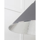 Hammered Nickel Hockley Pendant in Bluff | From The Anvil - Hockley - From The Anvil - Yester Home