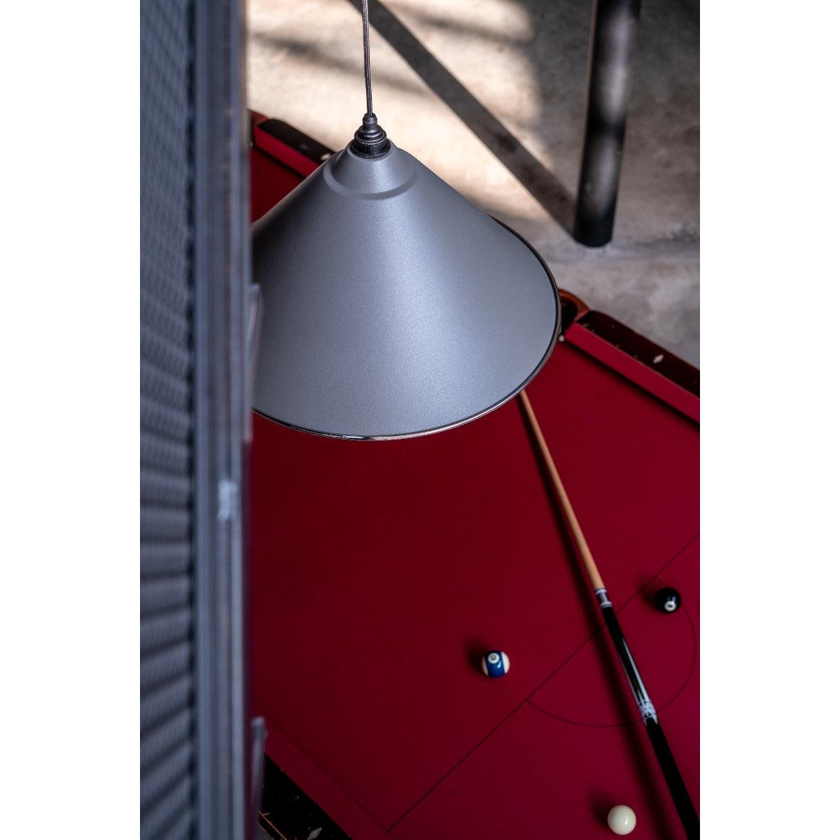 Hammered Nickel Hockley Pendant in Bluff | From The Anvil-Hockley-Yester Home