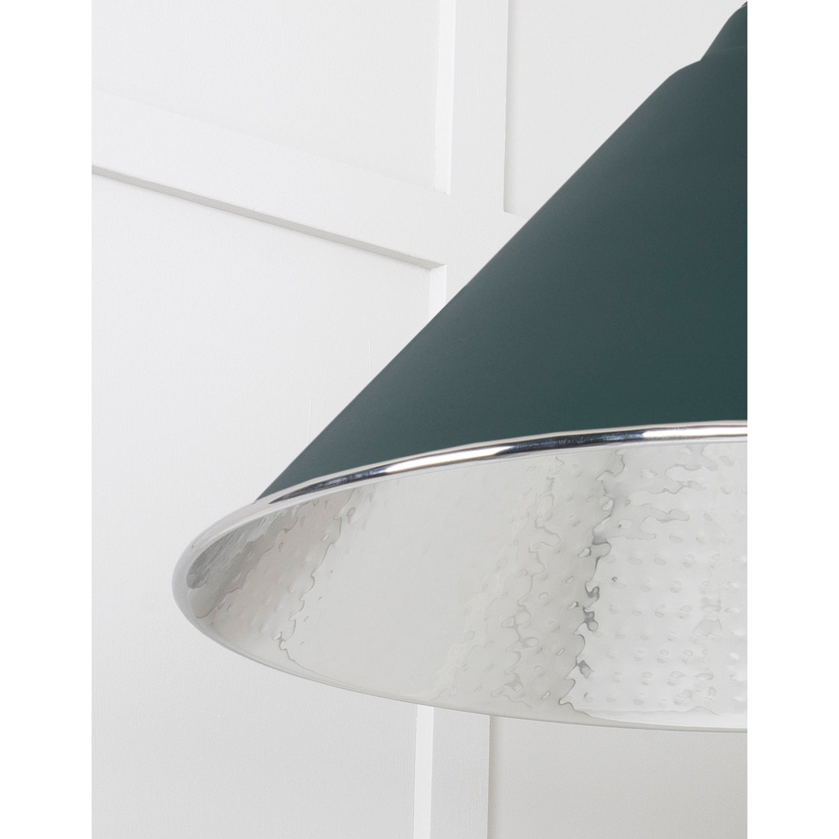 Hammered Nickel Hockley Pendant in Dingle | From The Anvil-Hockley-Yester Home