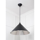 Hammered Nickel Hockley Pendant in Elan Black | From The Anvil - Hockley - From The Anvil - Yester Home