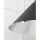 Hammered Nickel Hockley Pendant in Elan Black | From The Anvil - Hockley - From The Anvil - Yester Home