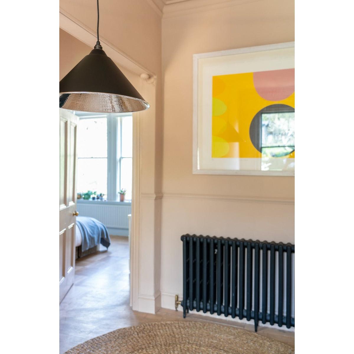 Hammered Nickel Hockley Pendant in Elan Black | From The Anvil-Hockley-Yester Home