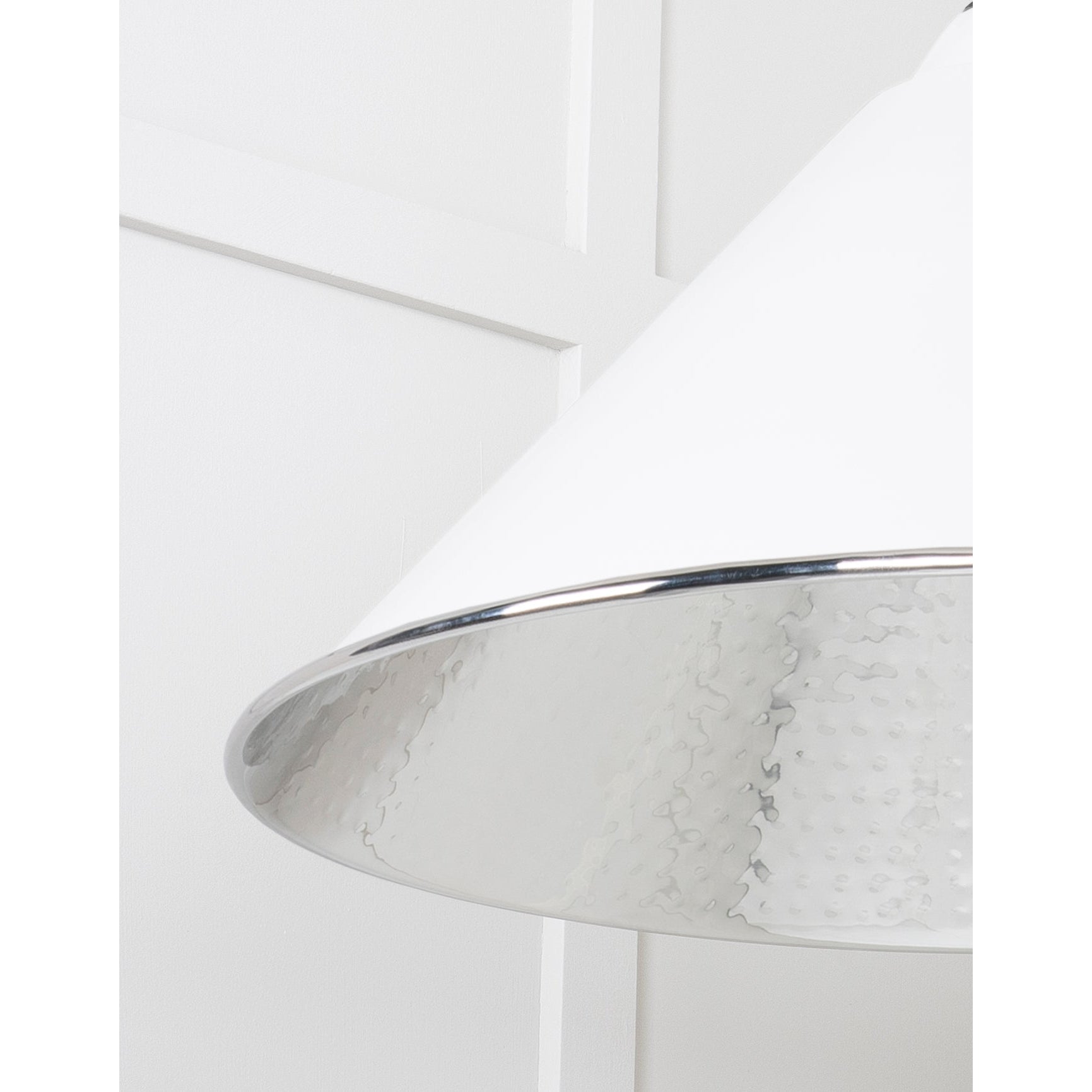 Hammered Nickel Hockley Pendant in Flock | From The Anvil-Hockley-Yester Home