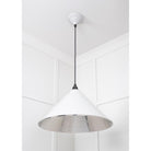 Hammered Nickel Hockley Pendant in Flock | From The Anvil - Hockley - From The Anvil - Yester Home