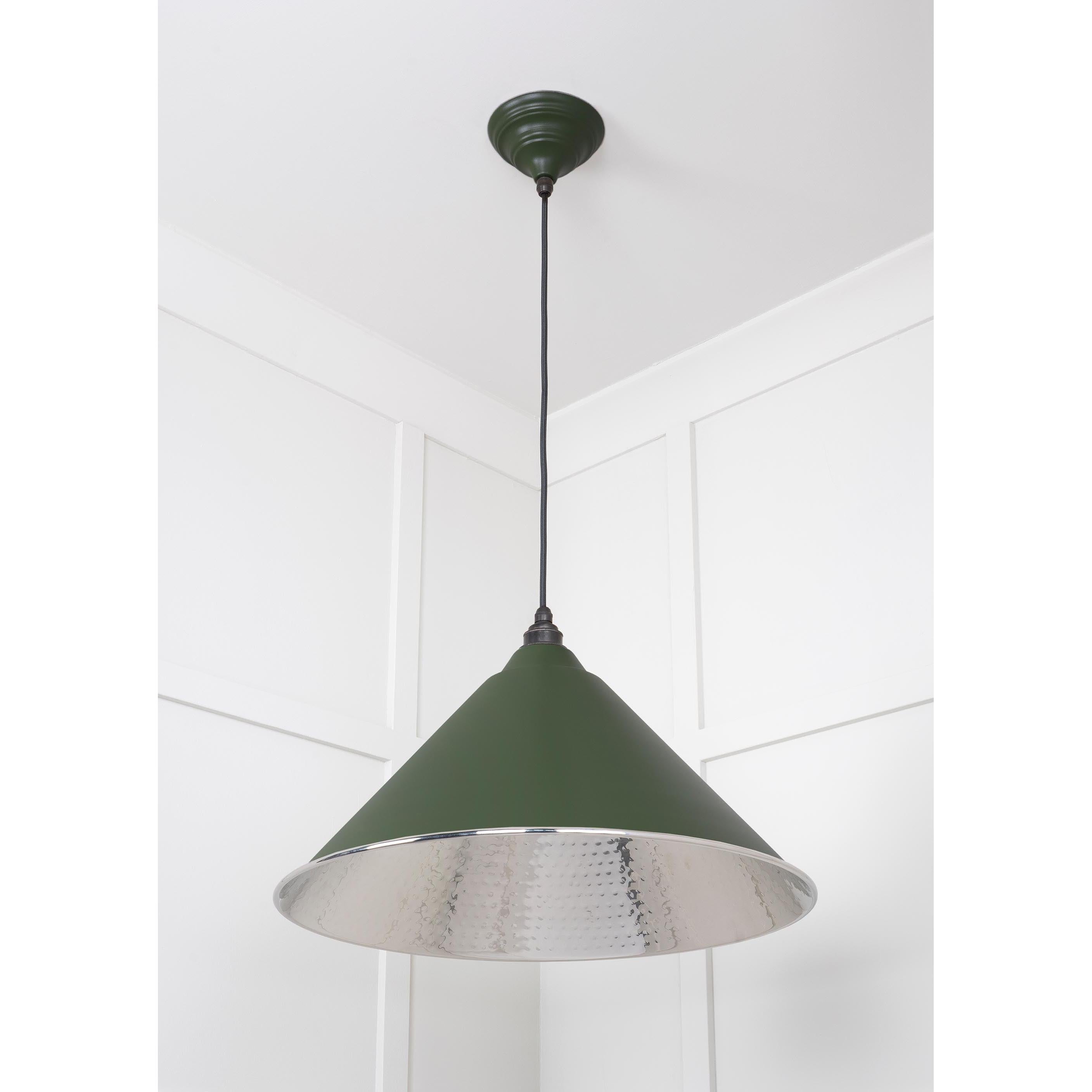 Hammered Nickel Hockley Pendant in Heath | From The Anvil - Hockley - From The Anvil - Yester Home