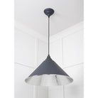 Hammered Nickel Hockley Pendant in Slate | From The Anvil - Hockley - From The Anvil - Yester Home