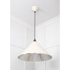 Hammered Nickel Hockley Pendant in Teasel | From The Anvil-Hockley-Yester Home