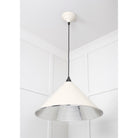 Hammered Nickel Hockley Pendant in Teasel | From The Anvil-Hockley-Yester Home