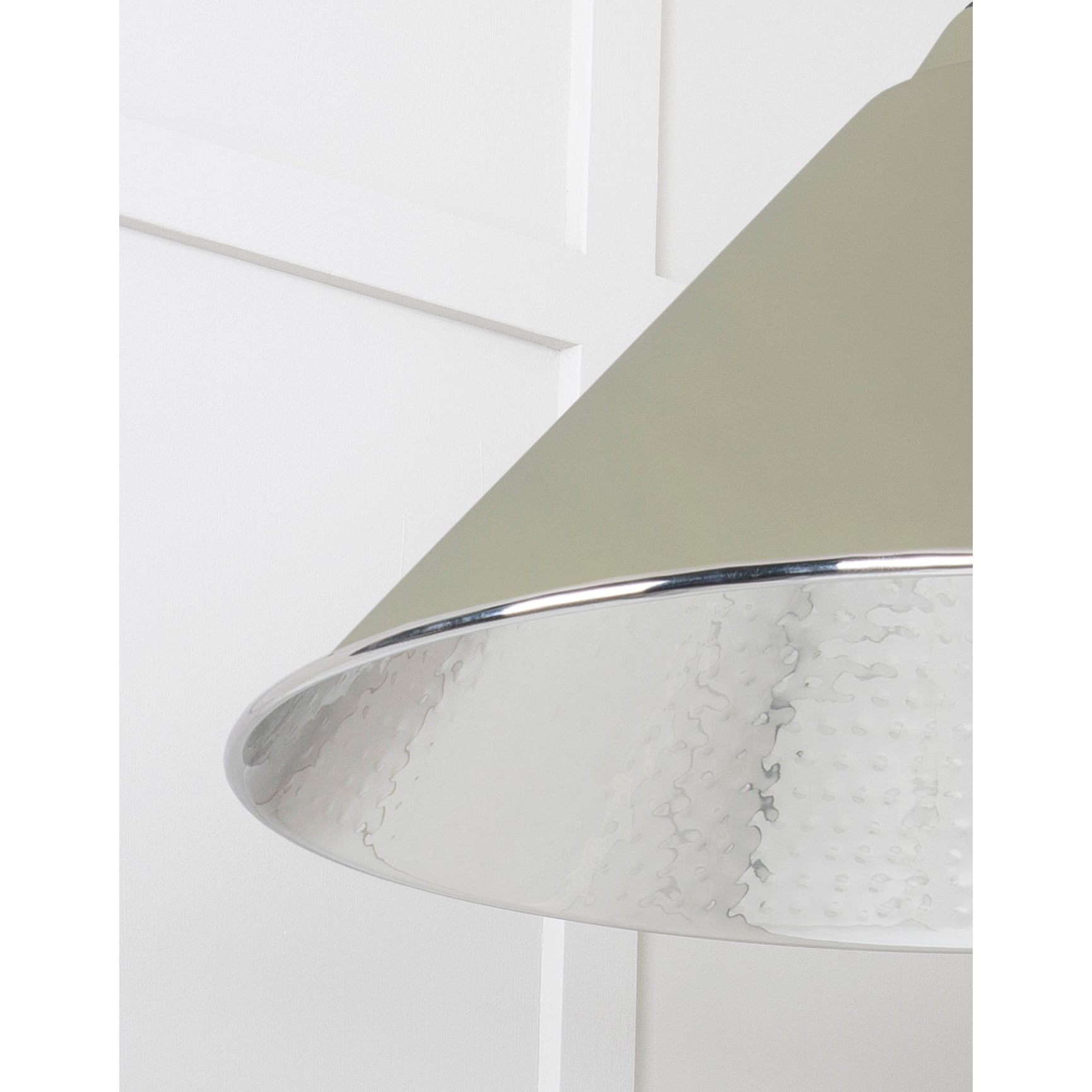 Hammered Nickel Hockley Pendant in Tump | From The Anvil-Hockley-Yester Home