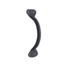Hammered Pull Handle Medium Matt Black-Cupboard Pulls-Yester Home
