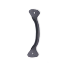 Hammered Pull Handle Small Matt Black-Cupboard Pulls-Yester Home