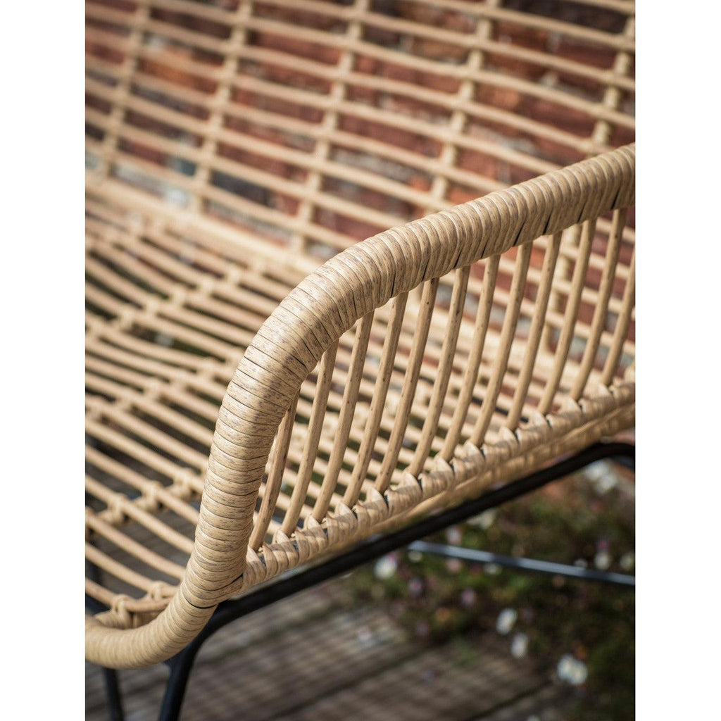 Hampstead Bench - PE Bamboo-Outdoor Benches-Yester Home