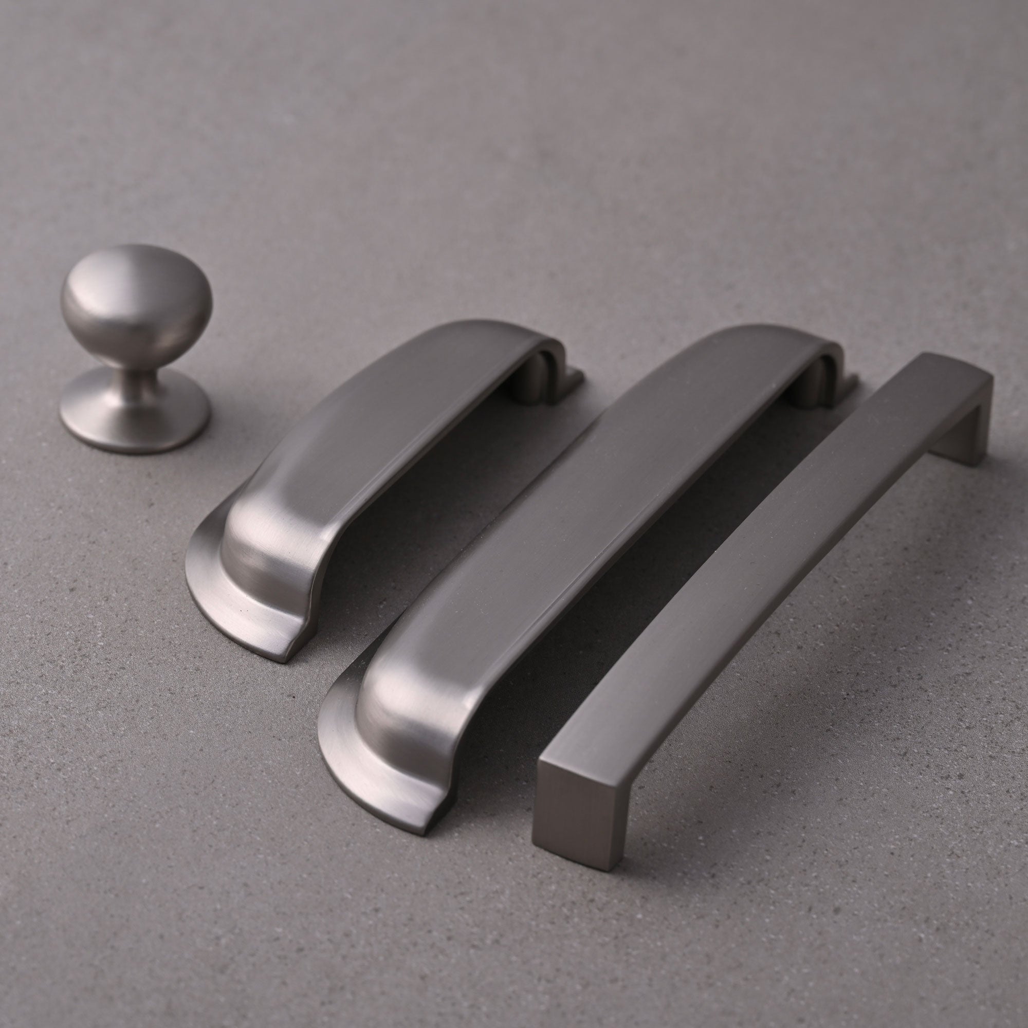 Hampton Brushed Satin Nickel Cupboard Handles-Cabinet Handles-Yester Home