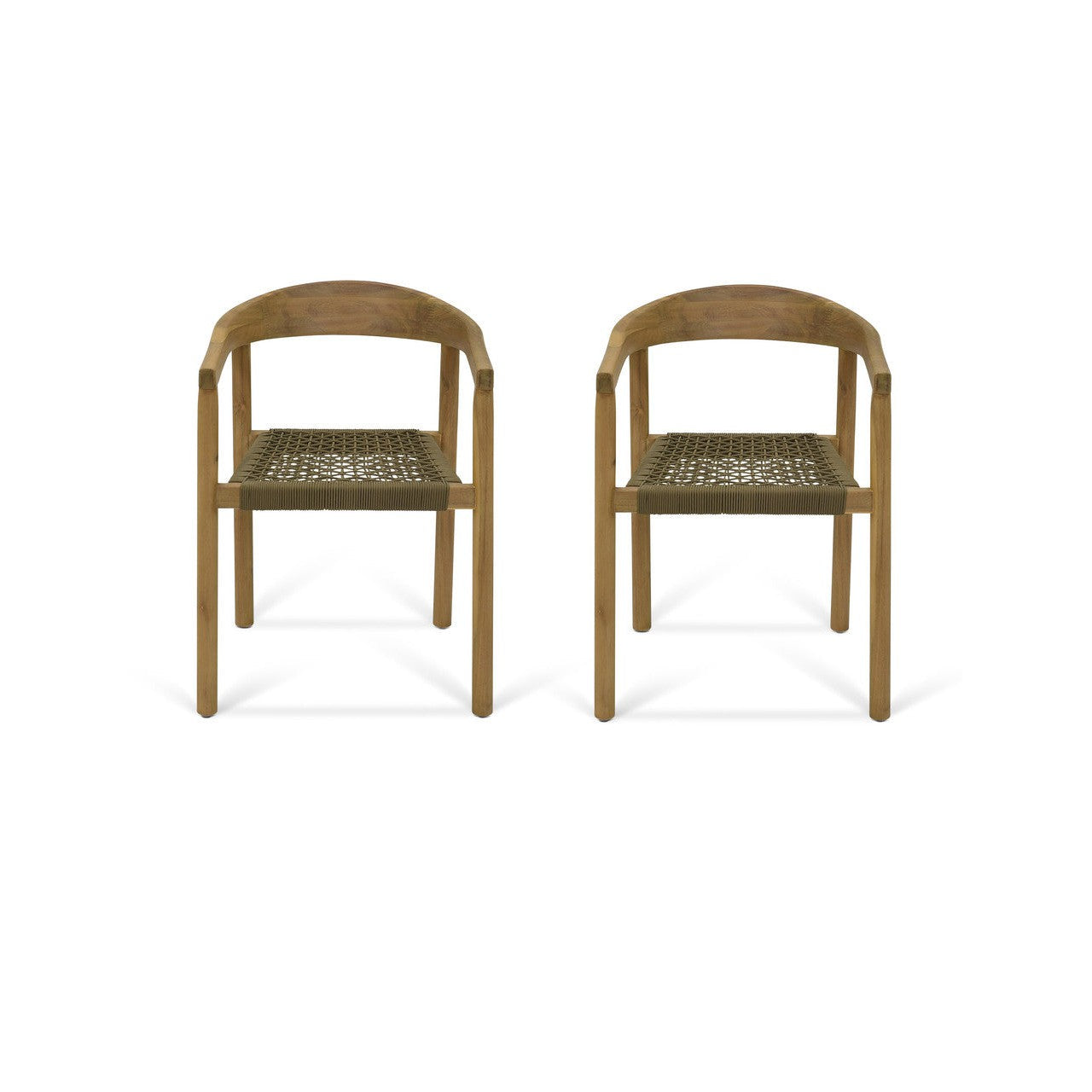 Harford Dining Chair | Set of 2 | Olive Green - Outdoor Chairs & Loungers - Garden Trading - Yester Home