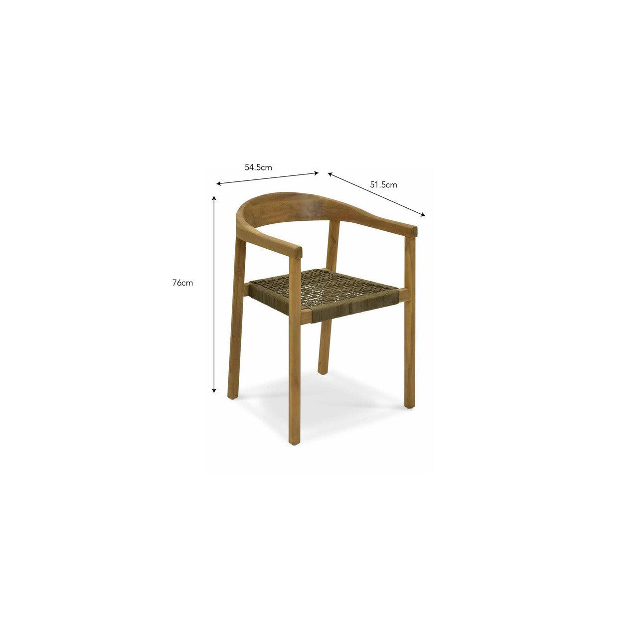 Harford Dining Chair | Set of 2 | Olive Green - Outdoor Chairs & Loungers - Garden Trading - Yester Home